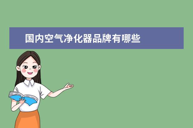 国内空气净化器品牌有哪些