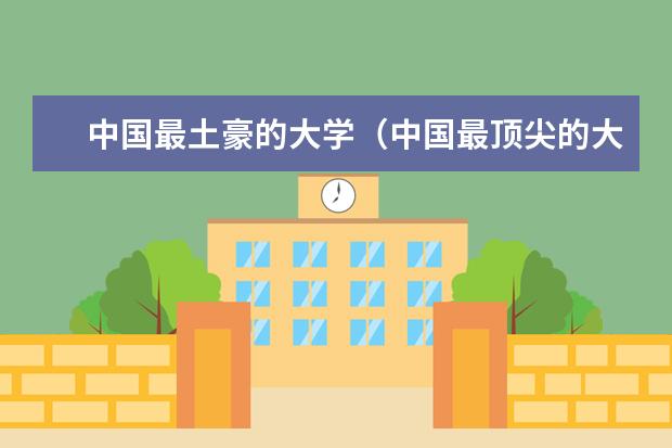 中国最土豪的大学（中国最顶尖的大学有哪几所？）