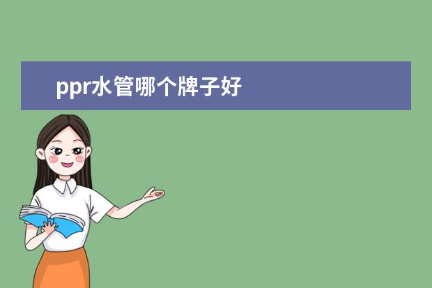 ppr水管哪个牌子好