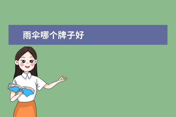 雨伞哪个牌子好
