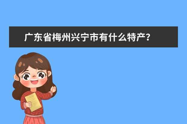 广东省梅州兴宁市有什么特产？