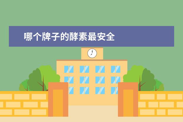 哪个牌子的酵素最安全