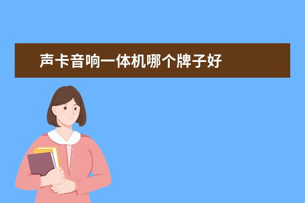 声卡音响一体机哪个牌子好