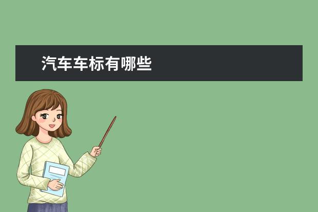 汽车车标有哪些