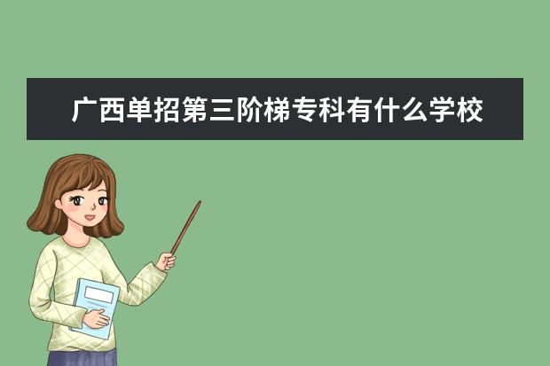 广西单招第三阶梯专科有什么学校