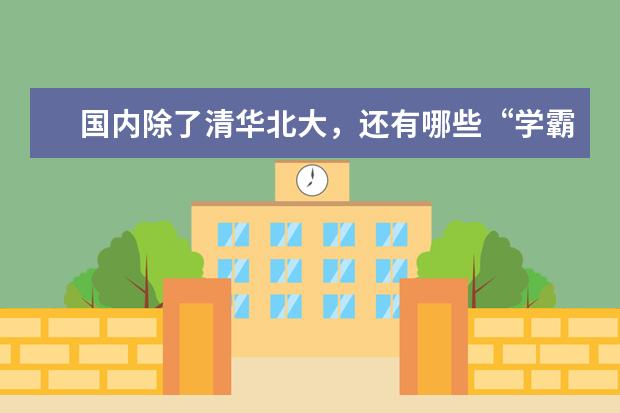 国内除了清华北大，还有哪些“学霸级”的985大学？