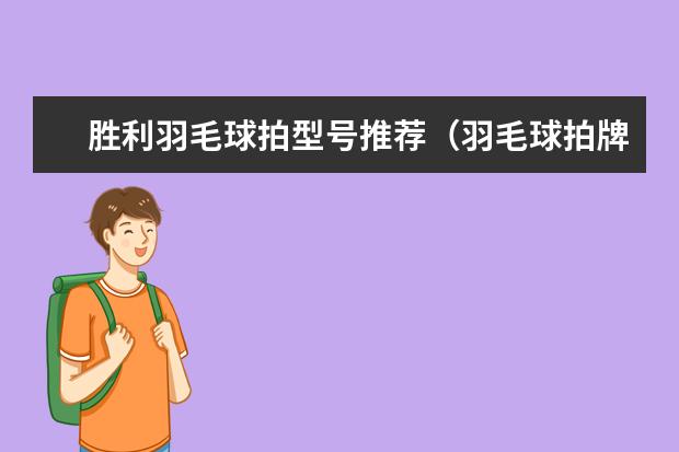 胜利羽毛球拍型号推荐(羽毛球拍牌子)