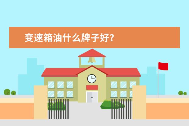 变速箱油什么牌子好？