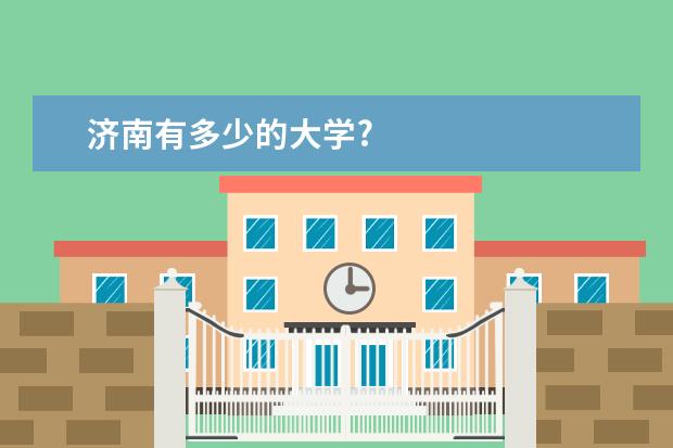 济南有多少的大学?