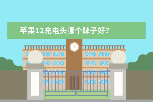苹果12充电头哪个牌子好？