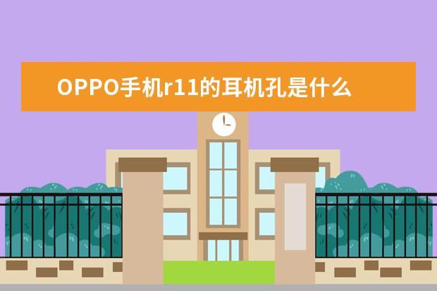 OPPO手机r11的耳机孔是什么接口的？