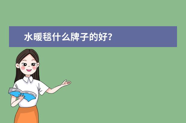 水暖毯什么牌子的好？