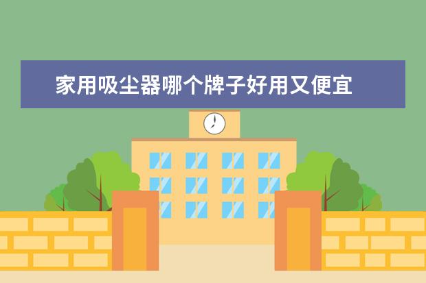 家用吸尘器哪个牌子好用又便宜