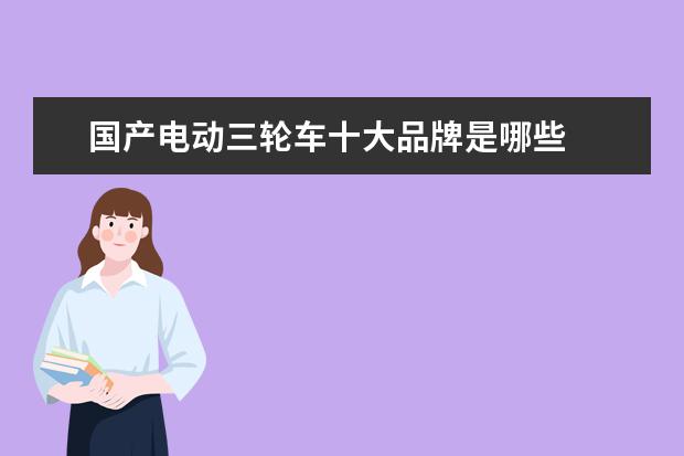 国产电动三轮车十大品牌是哪些