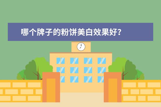 哪个牌子的粉饼美白效果好?