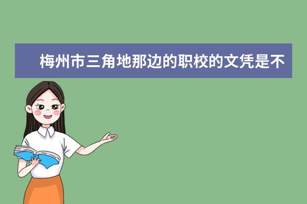 梅州市三角地那边的职校的文凭是不是不是大专的文凭？ 那拿那里的文凭有什么用？