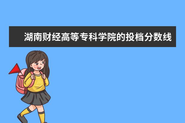 湖南财经高等专科学院的投档分数线是多少