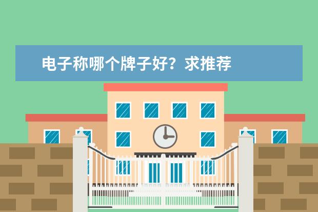 电子称哪个牌子好？求推荐