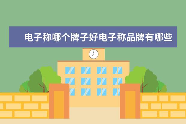 电子称哪个牌子好电子称品牌有哪些